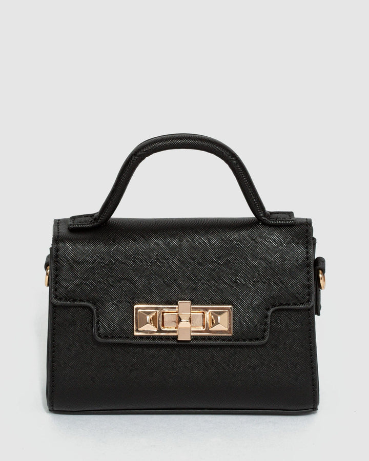Black Dallas Lock Bag | Mini Bags