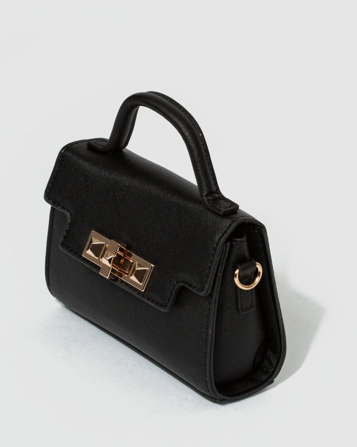 Black Dallas Lock Bag | Mini Bags