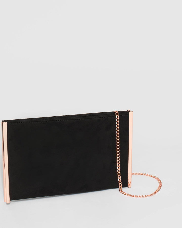 Black Dany Double Pouch Clutch Bag | Clutch Bags