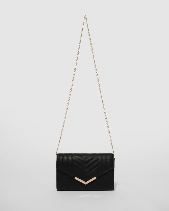 Black Davina Clutch Bag | Clutch Bags