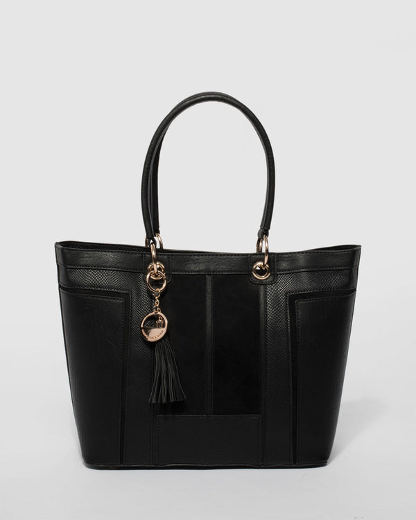 Black Delaney Large Tote Bag | Tote Bags