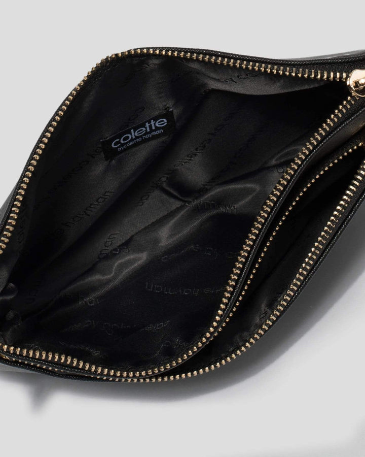 Black Demi Double Purse | Crossbody Bags
