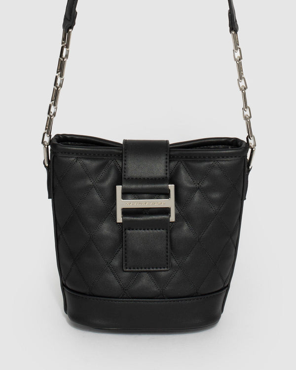 Black Demi Quilt Crossbody Bag | Crossbody Bags