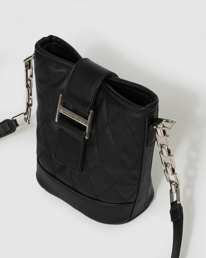 Black Demi Quilt Crossbody Bag | Crossbody Bags