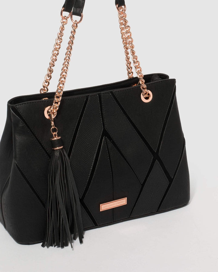 Black Desiree Tote Bag | Tote Bags