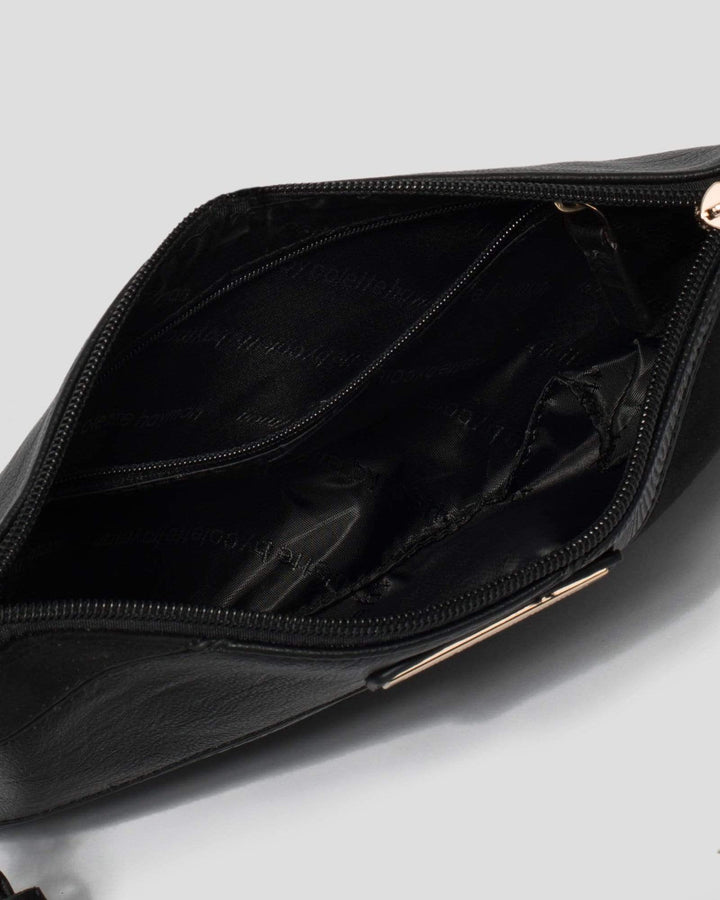 Black Diag Panel Crossbody Bag | Crossbody Bags