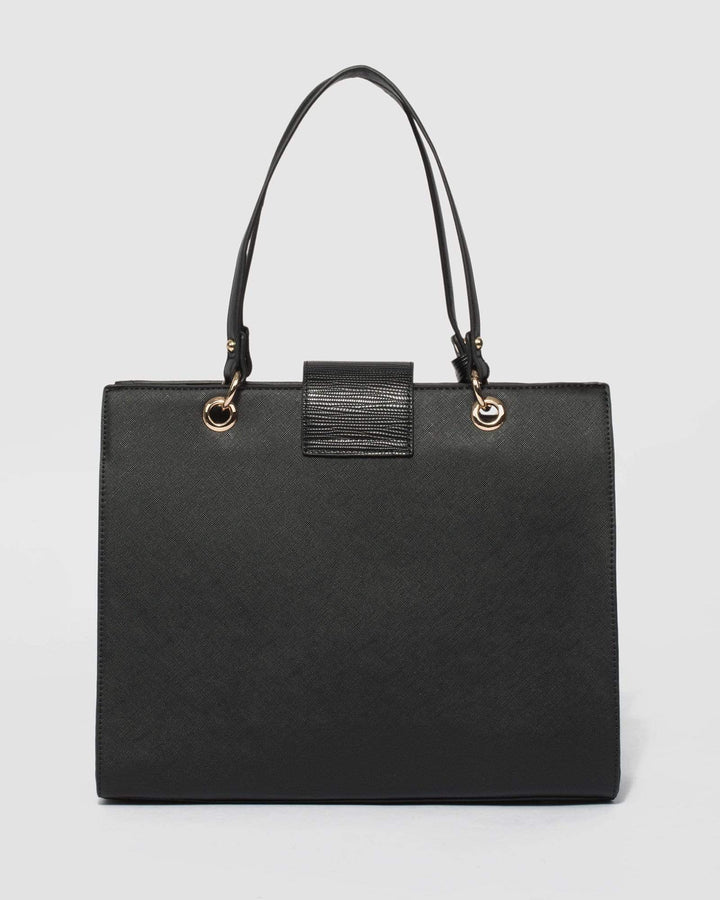 Black Elena Large Tote Bag | Tote Bags