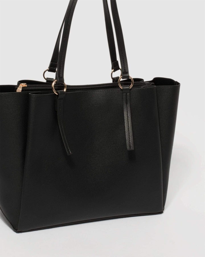 Black Eliza Large Tote Bag | Tote Bags