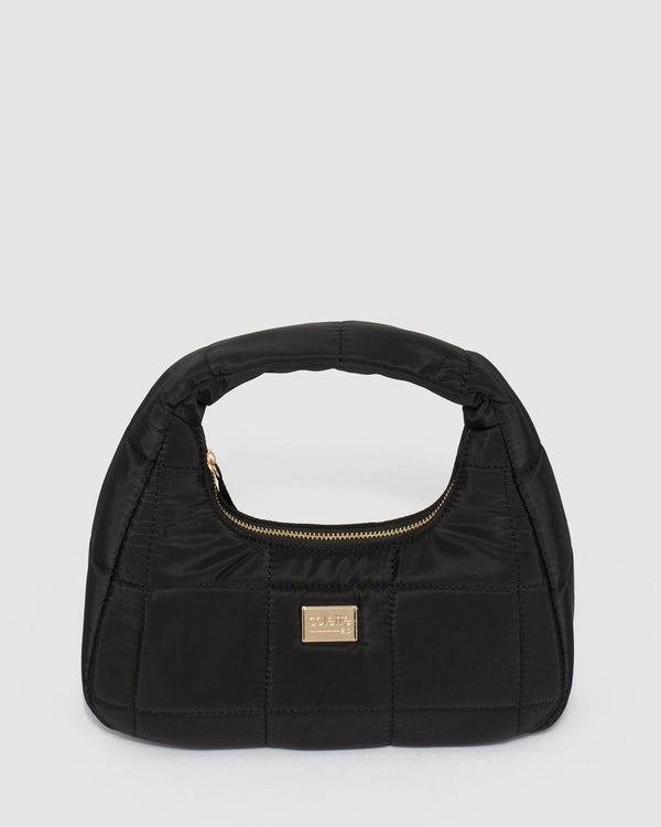 Colette by Colette Hayman Black Ellyse Nylon Khaki Shoulder Bag