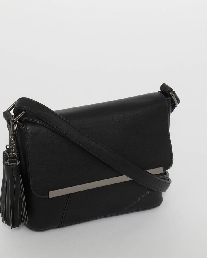 Black Elsa Crossbody Bag | Crossbody Bags