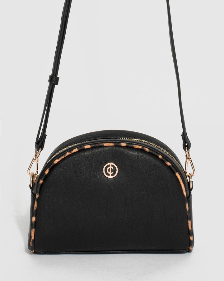 Black Elyse Diamond Quilt Crossbody Bag | Crossbody Bags