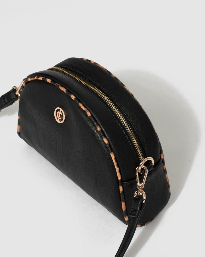 Colette by Colette Hayman Black Elyse Diamond Quilt Crossbody Bag