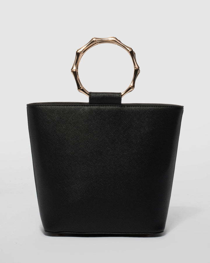Black Emma Luxe Bucket Mini Bag | Mini Bags