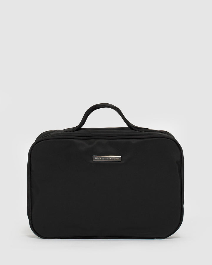 Black Fold Out Cosmetic Case | Cosmetic Bags