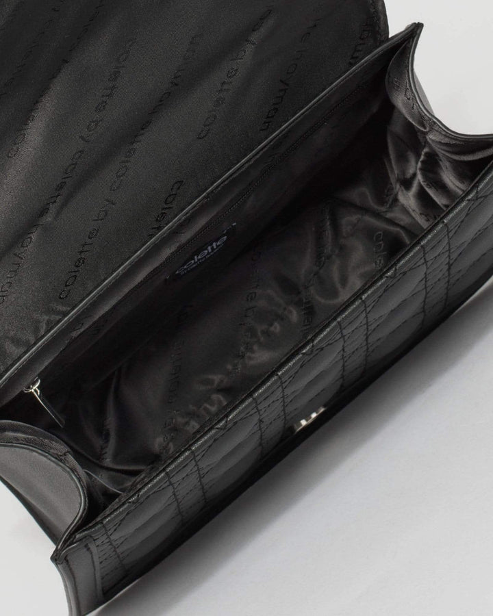 Black Grace Quilt Crossbody Bag | Crossbody Bags