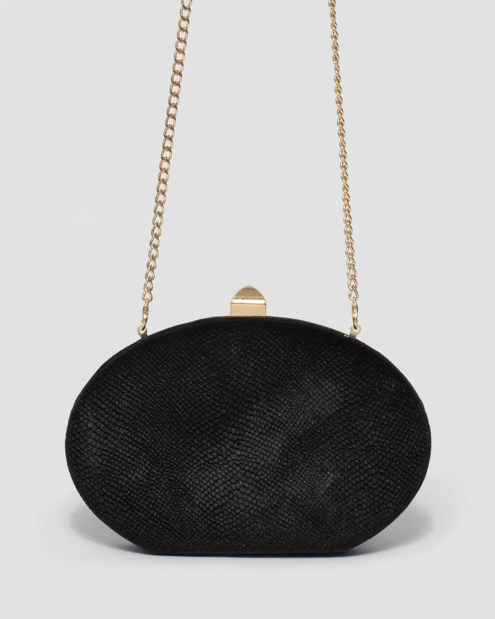 Black Gracie Hardcase Clutch Bag | Clutch Bags