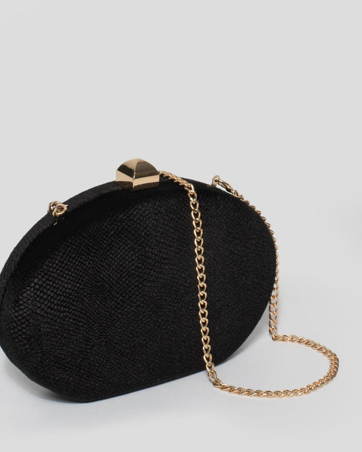 Black Gracie Hardcase Clutch Bag | Clutch Bags