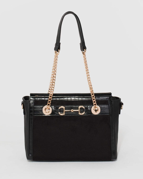 Black Greta Tote Bag | Tote Bags