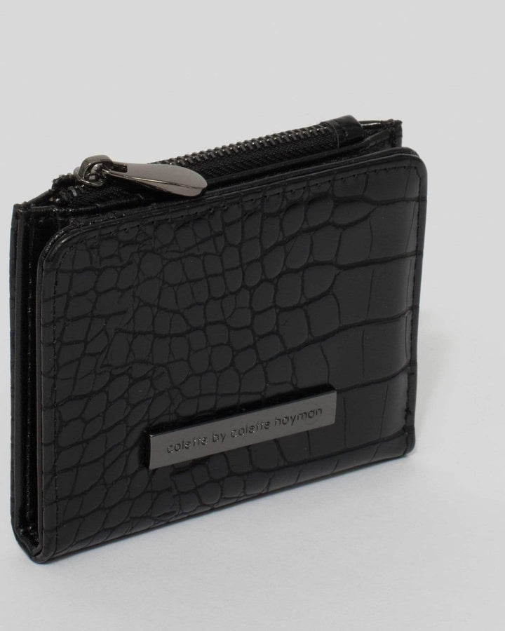 Black Han Mini Wallet with Gunmetal Hardware | Wallets