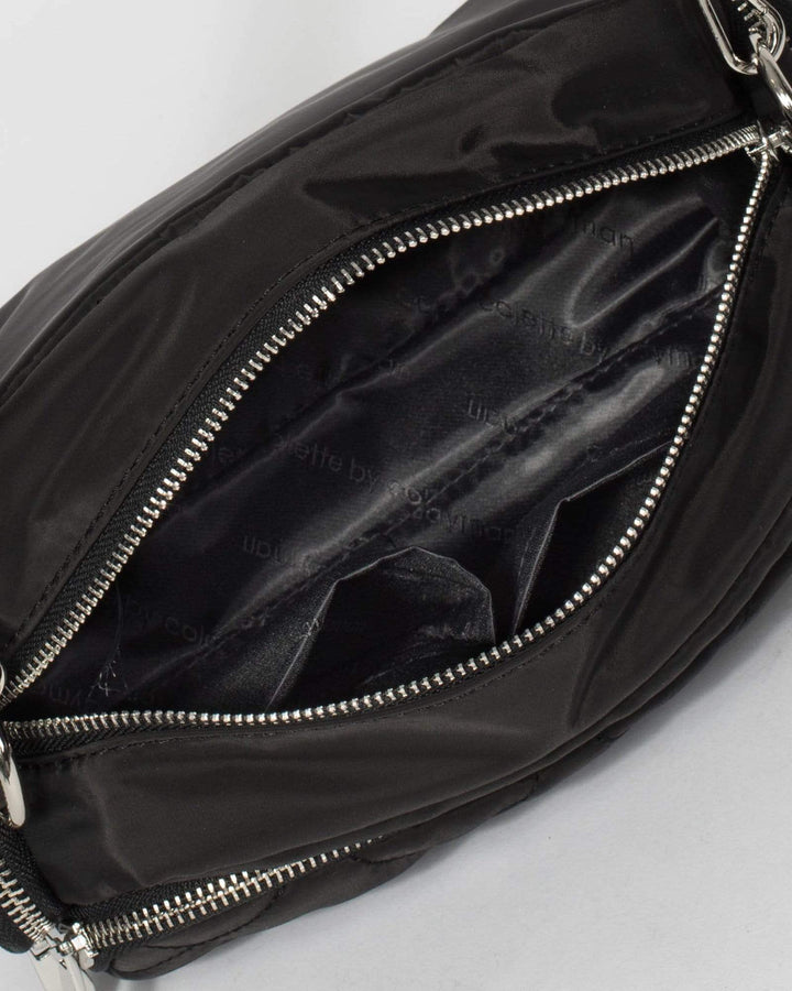 Colette by Colette Hayman Black Harper Nylon Crossbody Bag