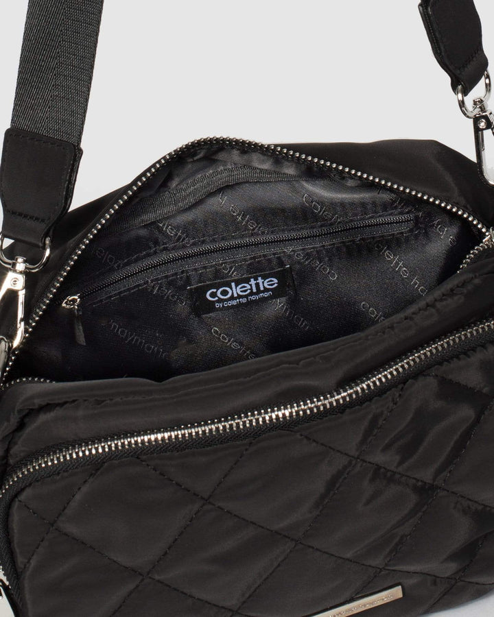 Colette by Colette Hayman Black Harper Nylon Crossbody Bag