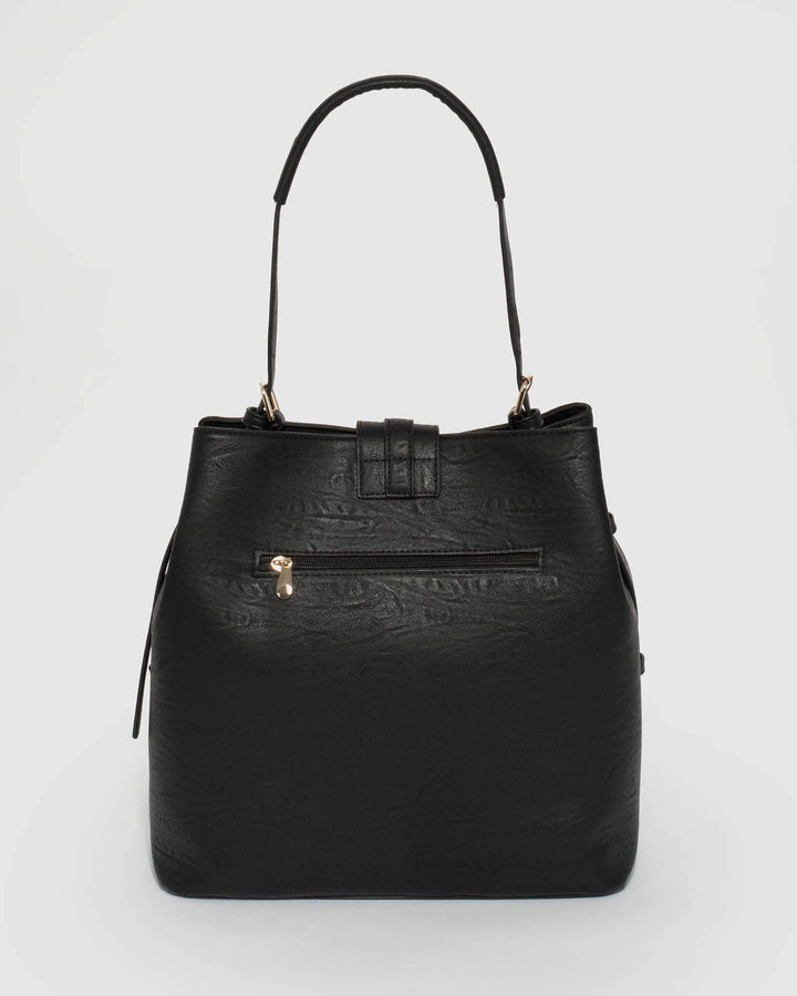 Black Hayley Soft Bucket Bag | Bucket Bags