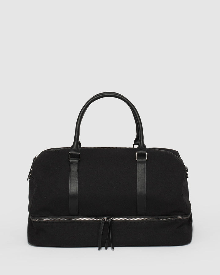 Black Hayman Webbed Weekender Bag | Weekender Bags