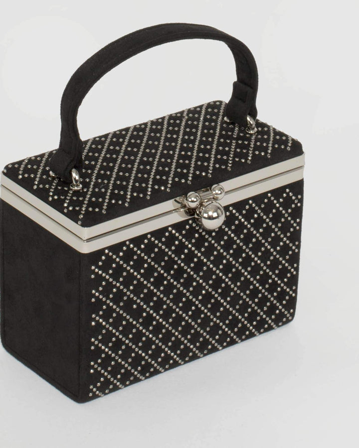 Black Iris Cube Eve Bag | Clutch Bags