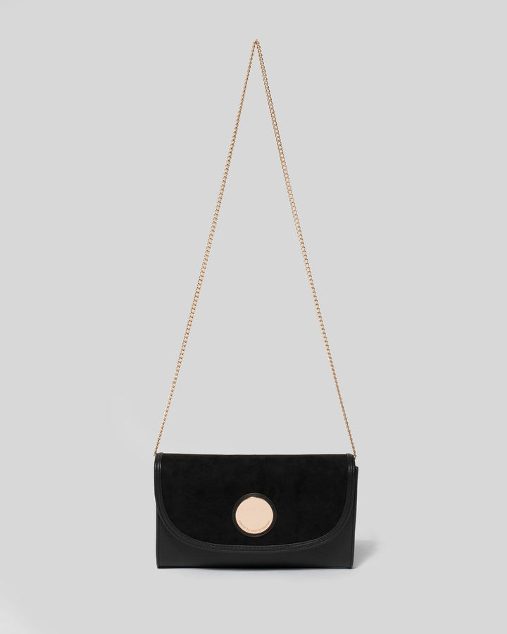 Black Isabel Circle Clutch Bag | Clutch Bags