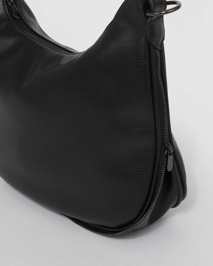 Black Ivy Zip Slouch Bag | Slouch Bags