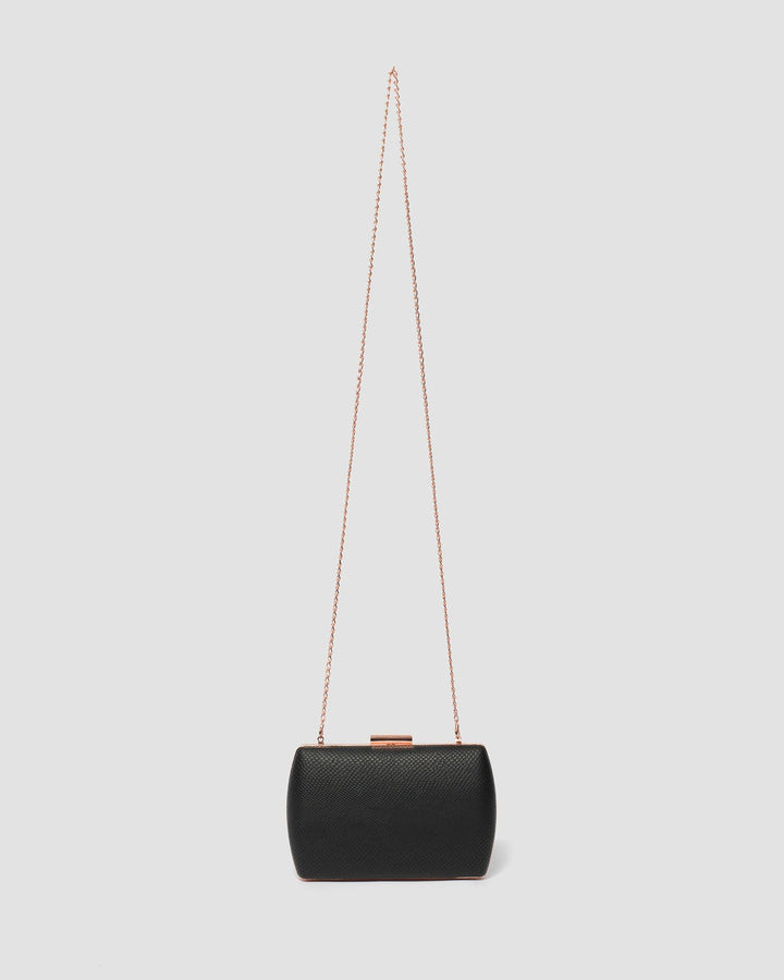 Black Jenna Hardcase Clutch Bag | Clutch Bags