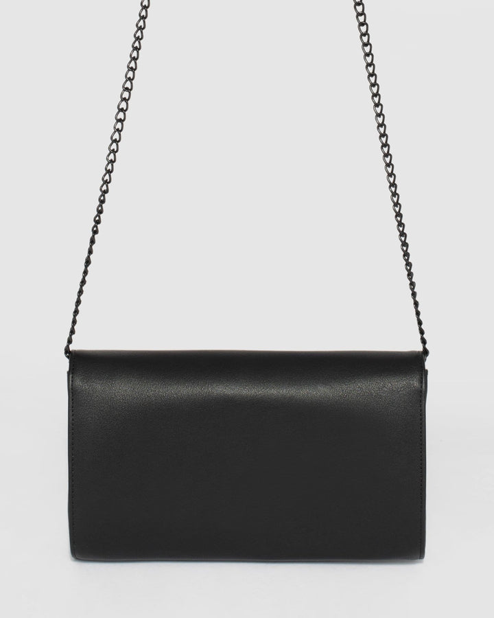 Black Kiah Arrow Clutch Bag | Clutch Bags