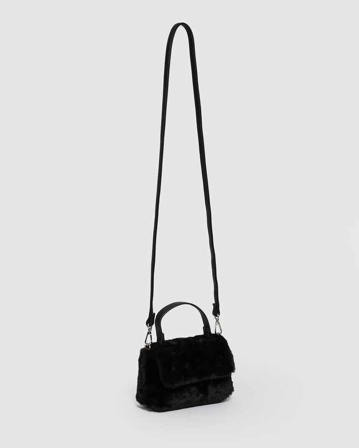 Black Kiki Fur Mini Bag | Mini Bags