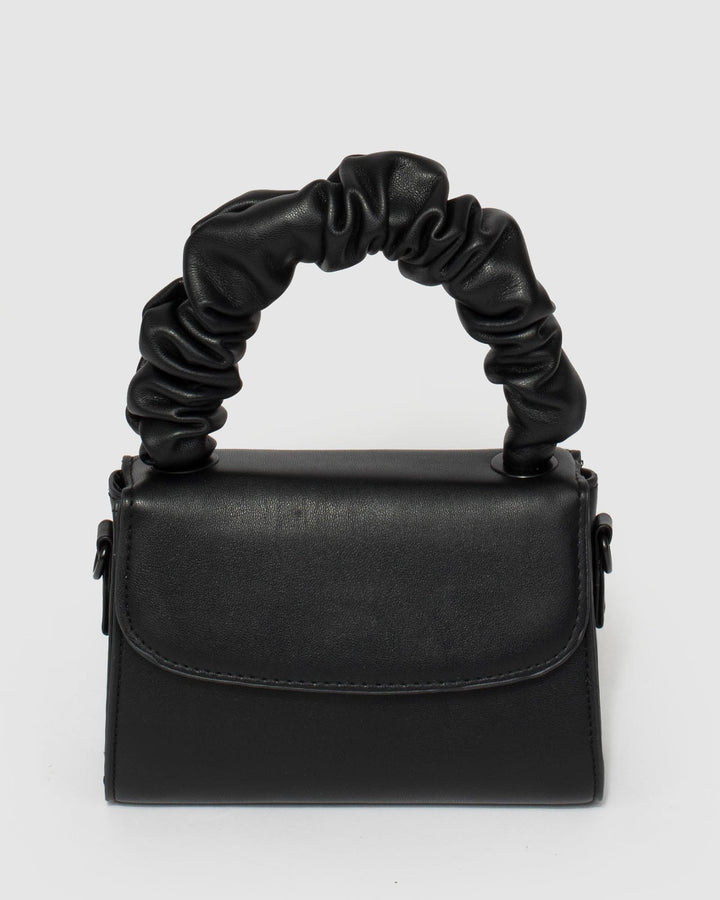 Black Kiki Scrunch Mini Bag | Mini Bags