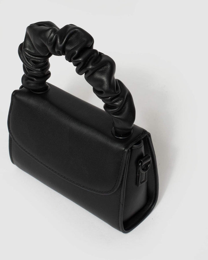 Black Kiki Scrunch Mini Bag | Mini Bags