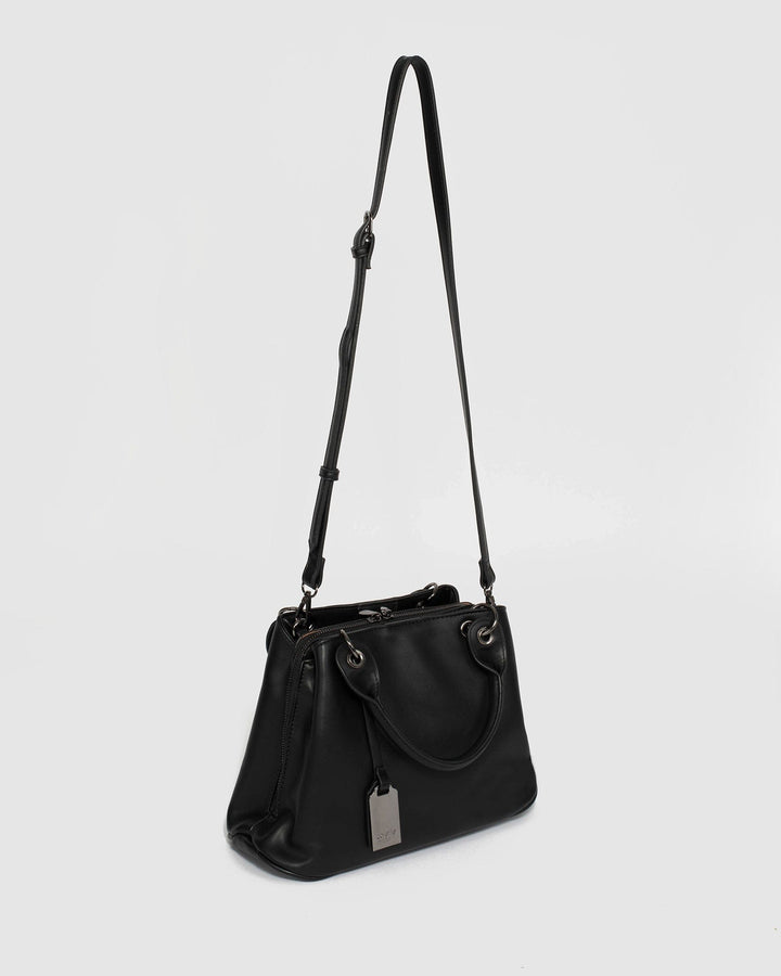 Colette by Colette Hayman Black Krissa Top Handle Tote Bag