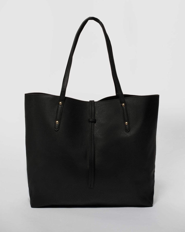 Black Large Basic Tote Bag | Tote Bags