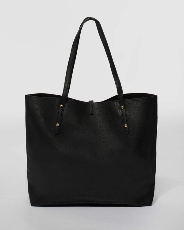 Black Large Basic Tote Bag | Tote Bags