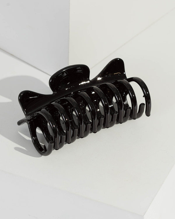 Black Large Claw Clip | Hair Accessories