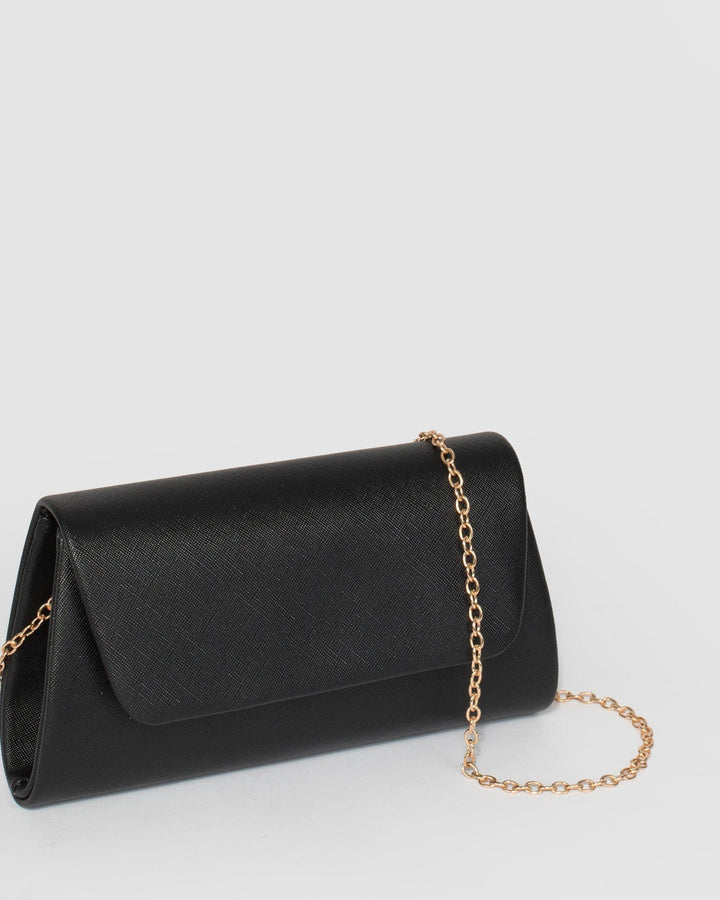 Black Leaha Evening Clutch Bag | Clutch Bags