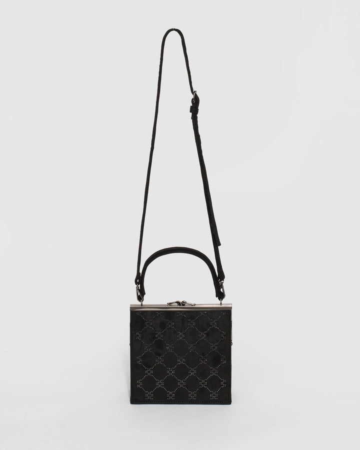 Black Leanne Pushlock Mini Bag | Mini Bags
