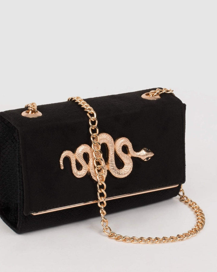 Black Leilani Snake Bag | Mini Bags