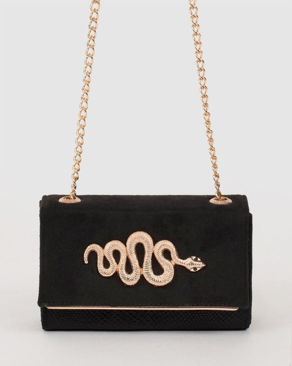 Colette by Colette Hayman Black Leilani Snake Bag