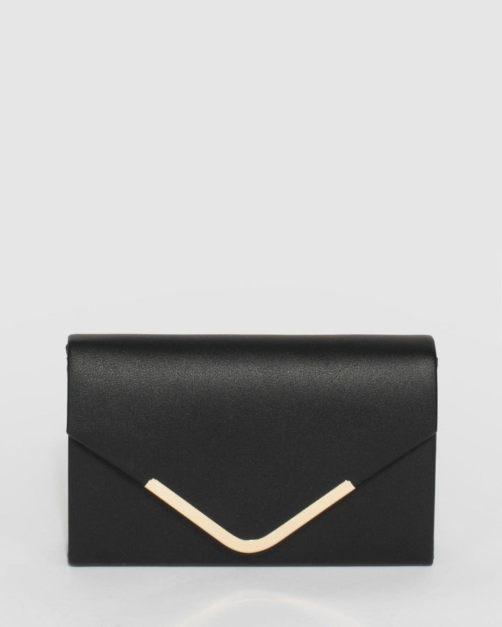 Black Lila Envelope Clutch Bag | Clutch Bags