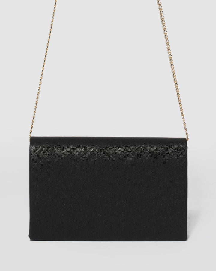 Black Lila Envelope Clutch Bag | Clutch Bags