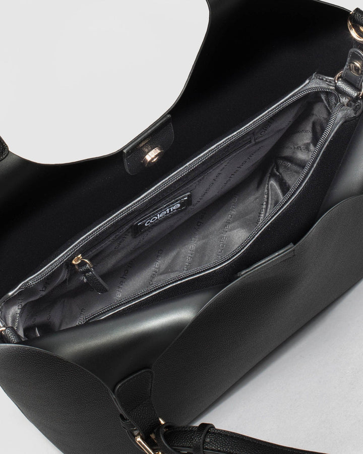 Black Lilibet Tassel Tote Bag | Tote Bags