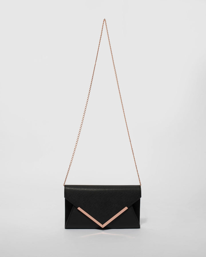 Black Lily Evening Clutch Bag | Clutch Bags