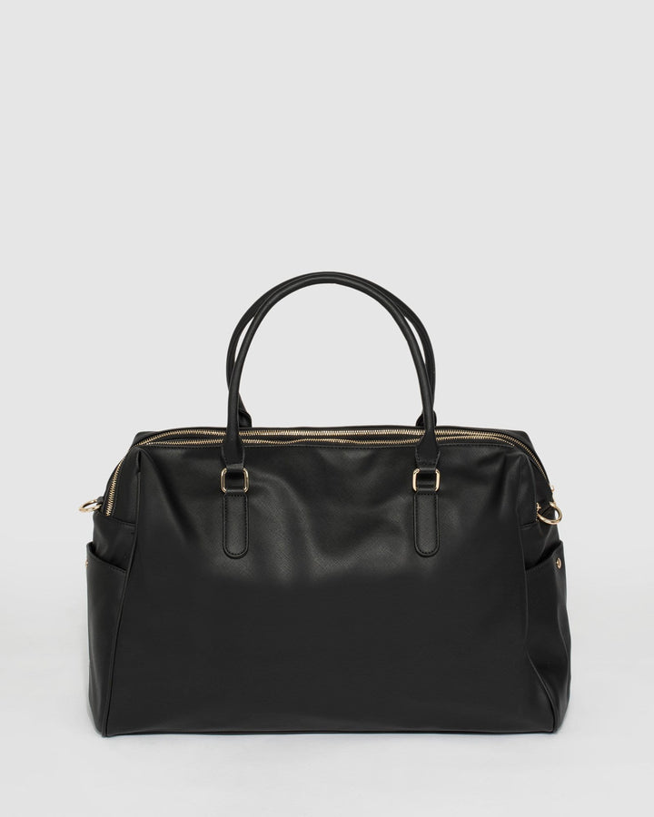 Black Lisa Punchout Overnight Bag | Weekender Bags