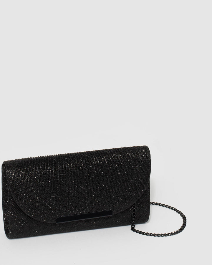 Colette by Colette Hayman Black Liza Evening Clutch Bag