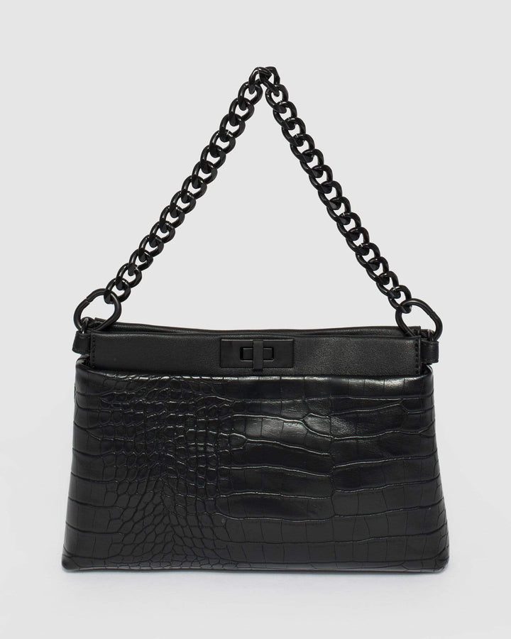 Black Lorelie Chain Crossbody Bag | Crossbody Bags